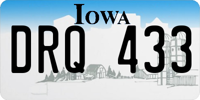 IA license plate DRQ433