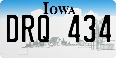 IA license plate DRQ434