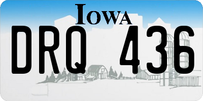IA license plate DRQ436
