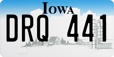 IA license plate DRQ441
