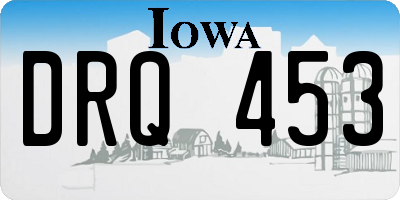 IA license plate DRQ453