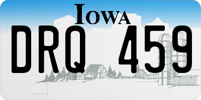 IA license plate DRQ459
