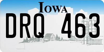 IA license plate DRQ463