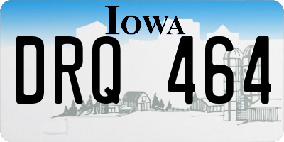 IA license plate DRQ464