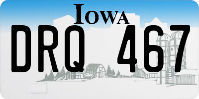 IA license plate DRQ467