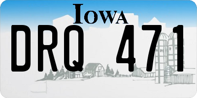 IA license plate DRQ471