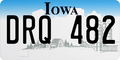 IA license plate DRQ482