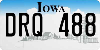 IA license plate DRQ488
