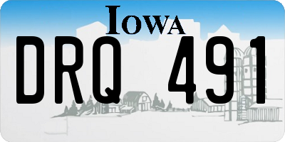 IA license plate DRQ491