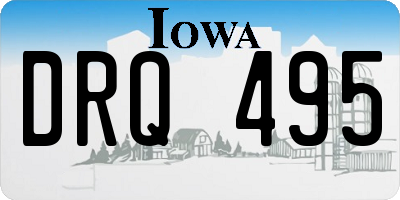 IA license plate DRQ495