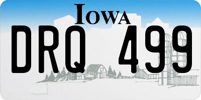 IA license plate DRQ499