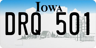 IA license plate DRQ501