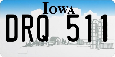 IA license plate DRQ511