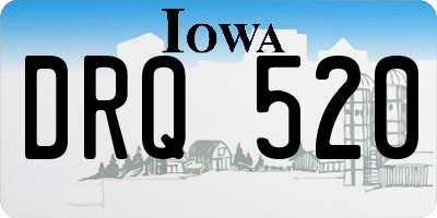IA license plate DRQ520