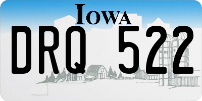 IA license plate DRQ522