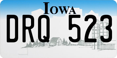 IA license plate DRQ523
