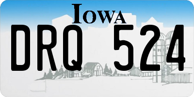 IA license plate DRQ524