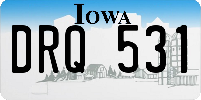 IA license plate DRQ531