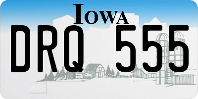 IA license plate DRQ555