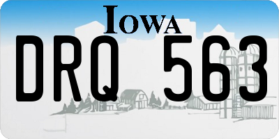 IA license plate DRQ563