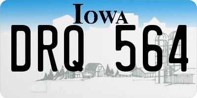 IA license plate DRQ564