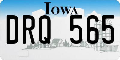 IA license plate DRQ565