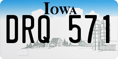 IA license plate DRQ571