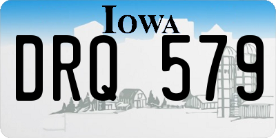 IA license plate DRQ579