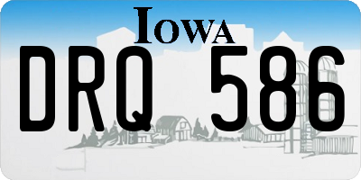 IA license plate DRQ586