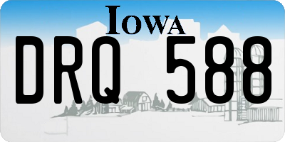 IA license plate DRQ588