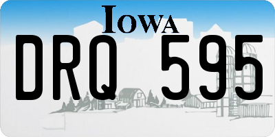 IA license plate DRQ595