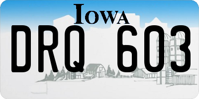 IA license plate DRQ603