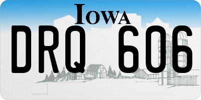 IA license plate DRQ606