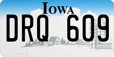 IA license plate DRQ609
