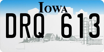 IA license plate DRQ613