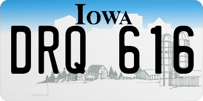 IA license plate DRQ616