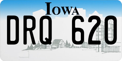 IA license plate DRQ620