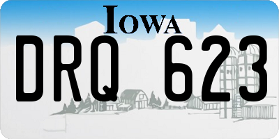 IA license plate DRQ623