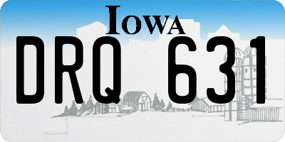IA license plate DRQ631