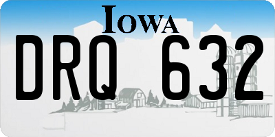 IA license plate DRQ632