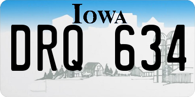 IA license plate DRQ634