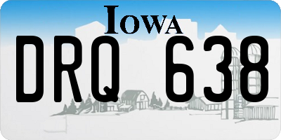 IA license plate DRQ638