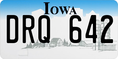 IA license plate DRQ642
