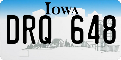 IA license plate DRQ648