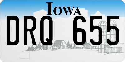 IA license plate DRQ655