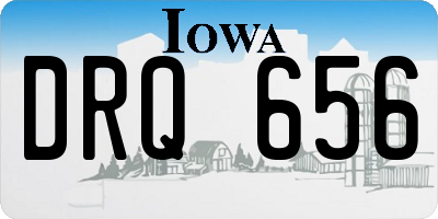 IA license plate DRQ656