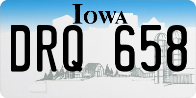 IA license plate DRQ658