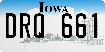 IA license plate DRQ661