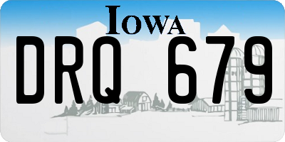 IA license plate DRQ679