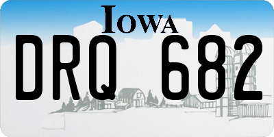 IA license plate DRQ682